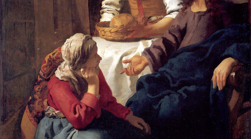 Jan Vermeer, Cristo in casa di Marta e Maria